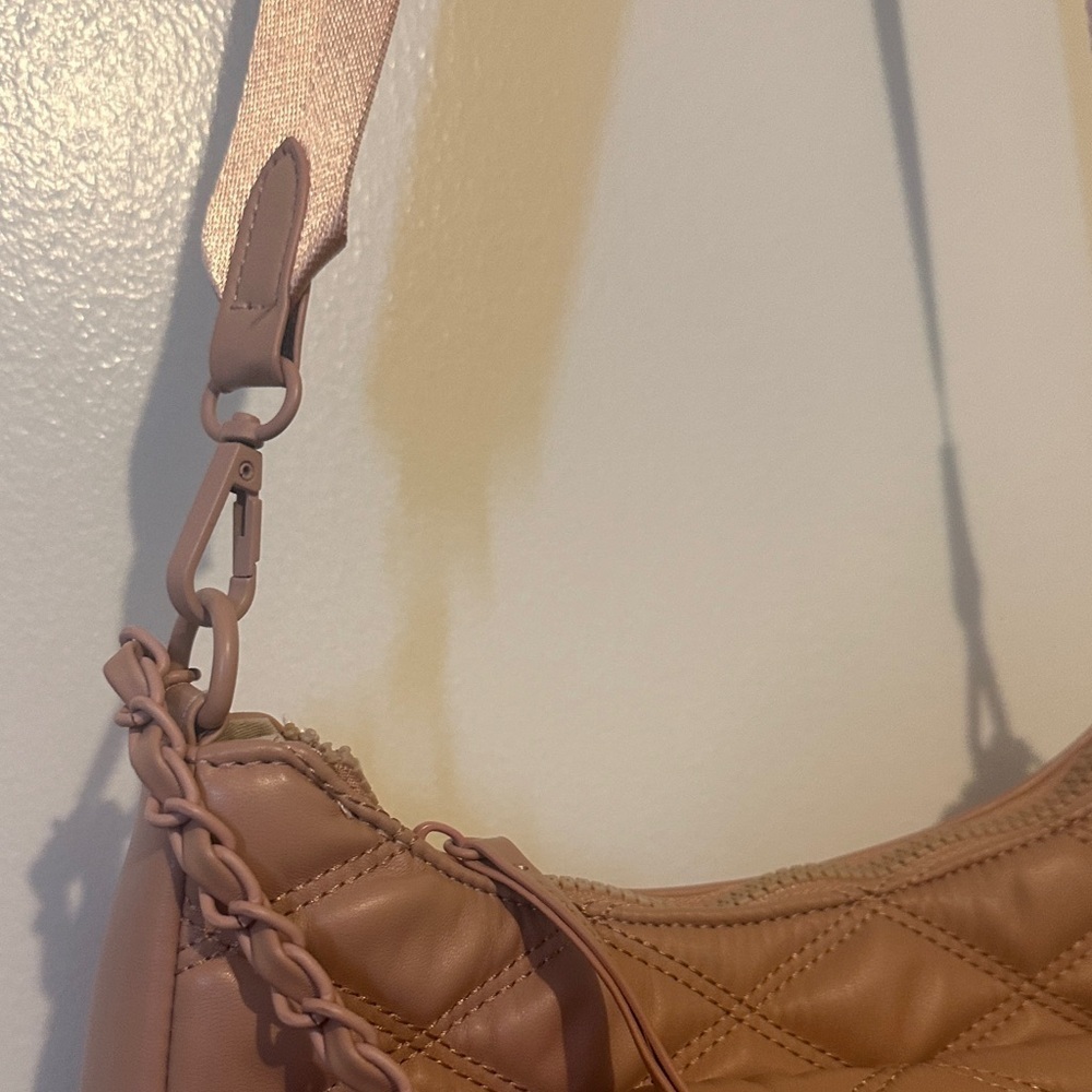 Kendall & Kylie Quilted Crossbody Bag in Tan - Picture 6 of 12